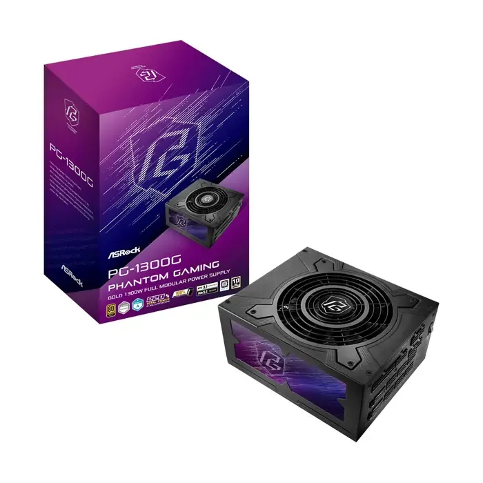 asrock phantom gaming pg-1300g power supply unit 1300 w 20+4 pin atx atx black - slika 2