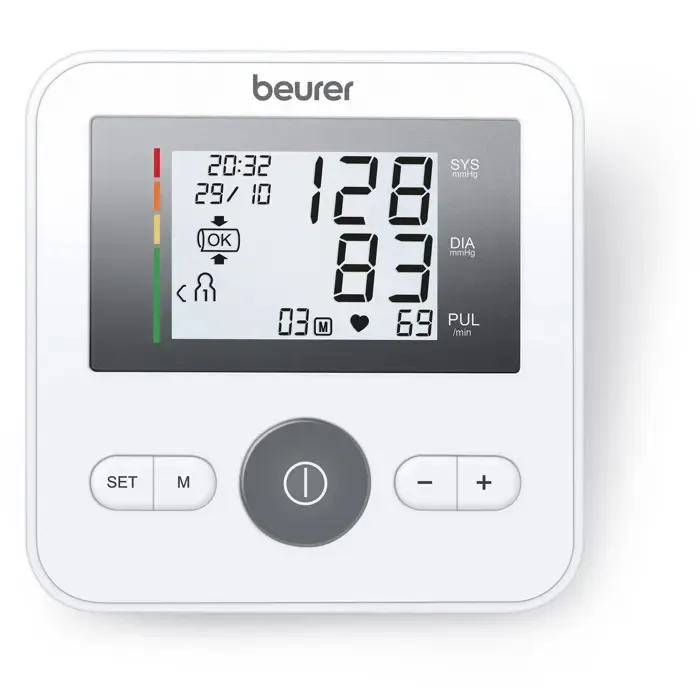 beurer bm 27+ upper arm blood pressure monitor (white/black) - slika 4