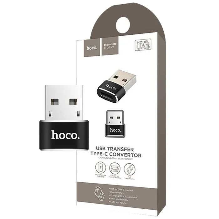 hoco. adapter usb-a to type c - ua6 - slika 1