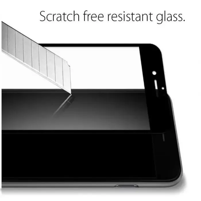 spigen glass zaštitno staklo za ekran telefona, 2 kom, crno - iphone se (2022/2020)/8/7 - slika 2