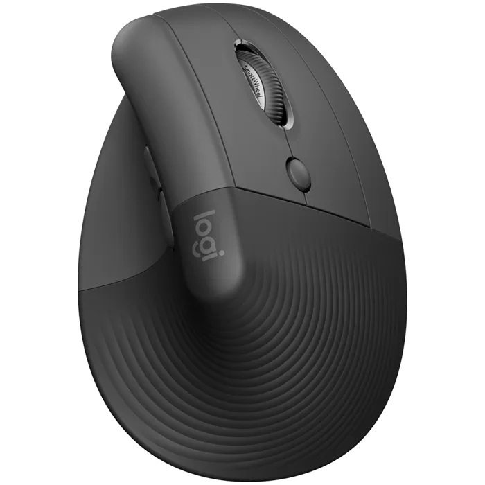 logitech lift bluetooth vertical ergonomic mouse - graphite/black - b2b - slika 1
