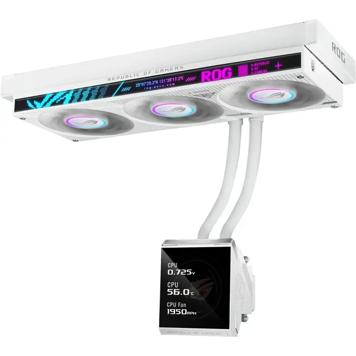 asus rog strix slc iv 360 argb lcd (white, white edition) - slika 5