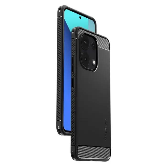 spigen rugged armor, matte black - xiaomi redmi note 13 - slika 2