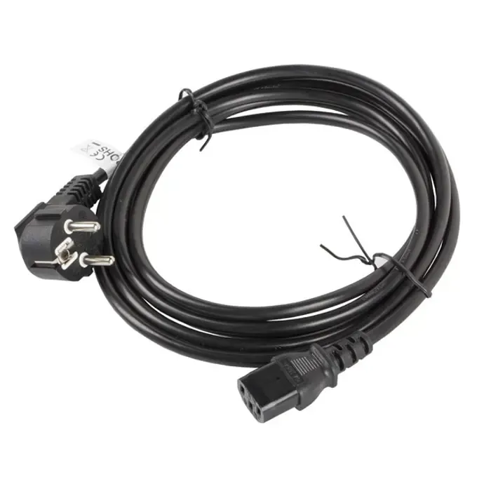 lanberg ca-c13c-11cc-0050-bk power cable black 5 m c13 coupler cee7/7 - slika 1