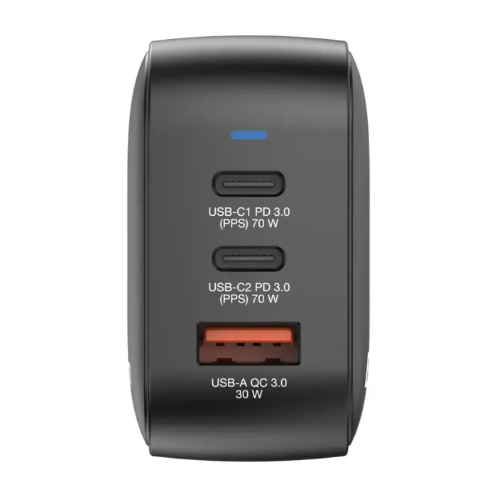 verbatim mini gan zidni punjač 70w, pd, qc 3.0, 2x usb-c, 1xusb-a - slika 2
