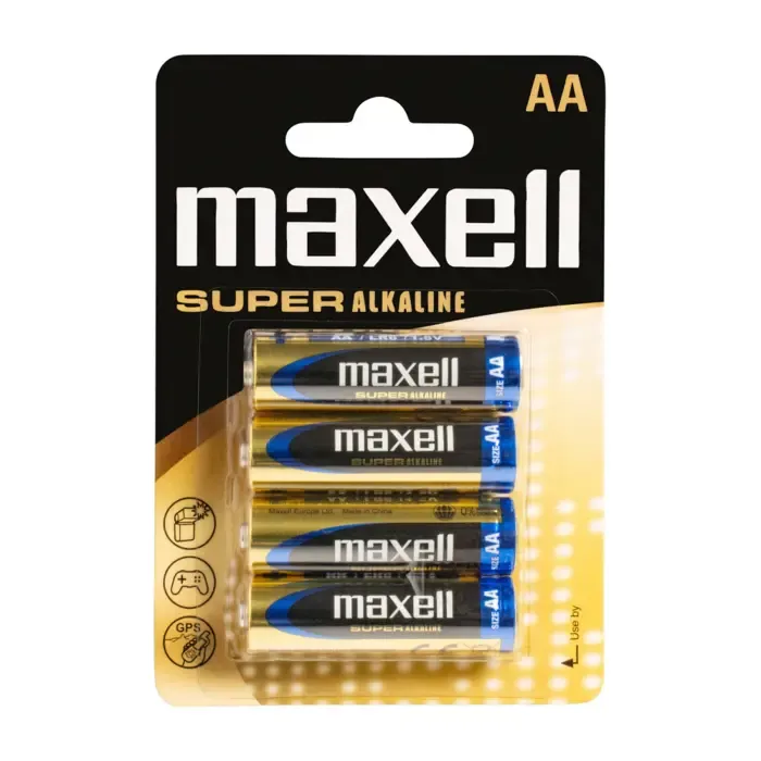 maxell super alkalne baterije lr-6/aa, 4 komada - slika 1