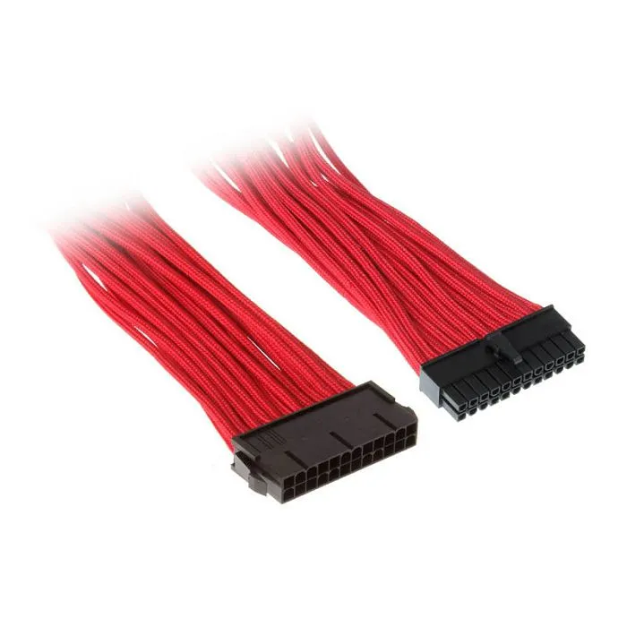 silverstone 24-pin-atx na 24-pin-atx - 300mm crveni sst-pp07-mbr - slika 1