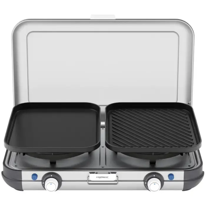 campingaz camping kitchen 2 grill & go caravan, 30 mbar (grey/black, 2x 2kw, model 2025) - slika 2