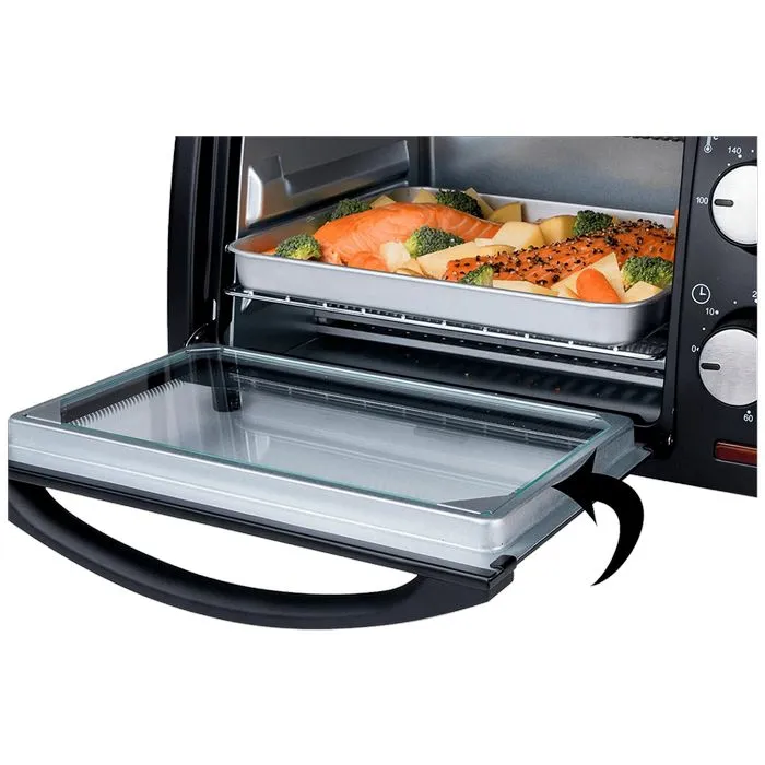 zilan mini pećnica, zapremina 9 l, 800 w, crna - zln4328 - slika 2