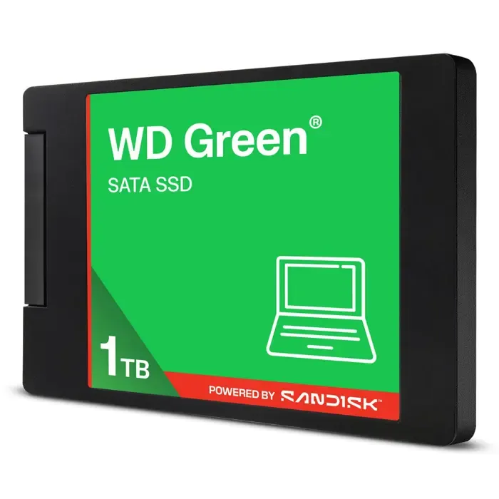 western digital green wd ™ sata ssd 2,5"/7 mm powered by sandisk 1 tb - slika 3
