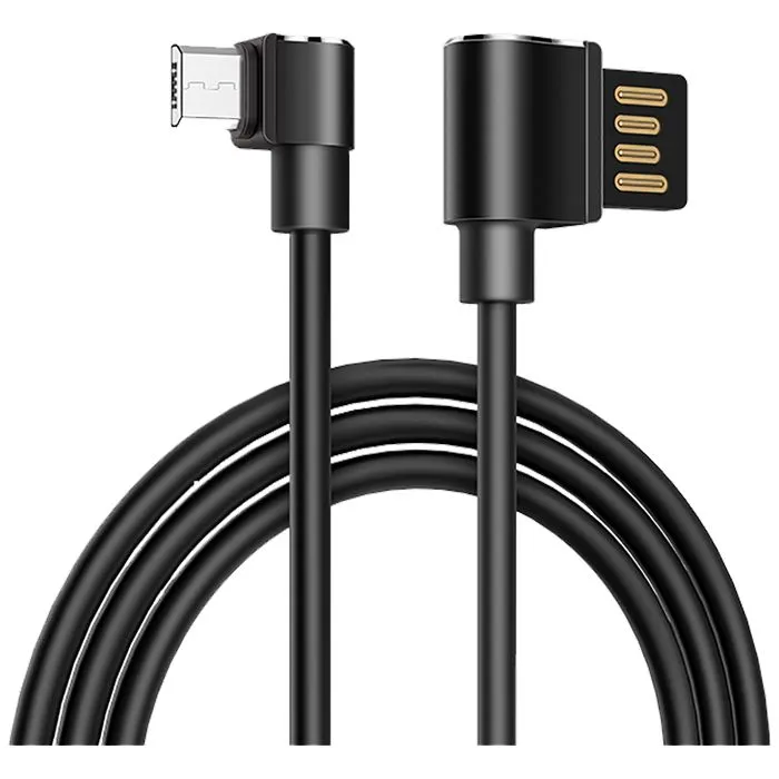 hoco. usb kabel za smartphone, micro usb, kutni 90°, 1.2 met,crna - u37 long roam, micro usb , bk - slika 4