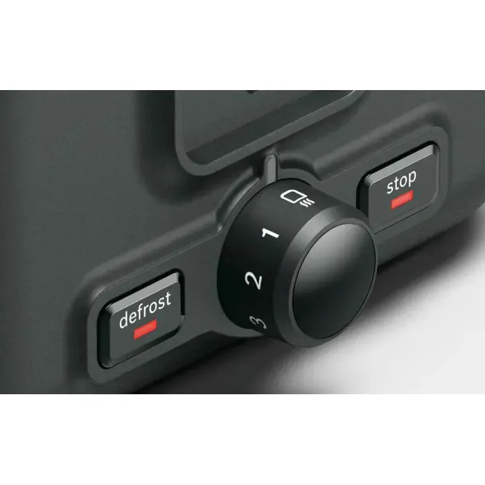 bosch compact toaster design line tat3p424de (red / black) - slika 3