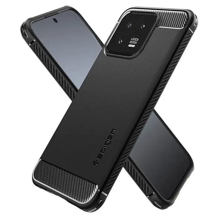spigen rugged armor, black - xiaomi 13 - slika 3