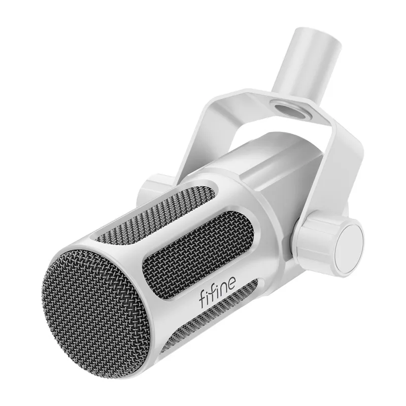 fifine tank1 dynamic microphone (white) - slika 2