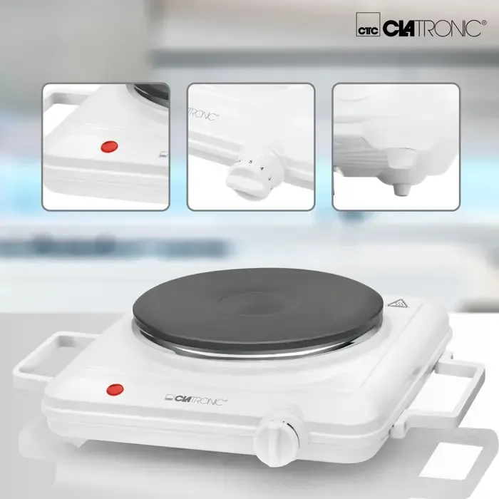 clatronic ekp 3582, hot plate (white) - slika 3