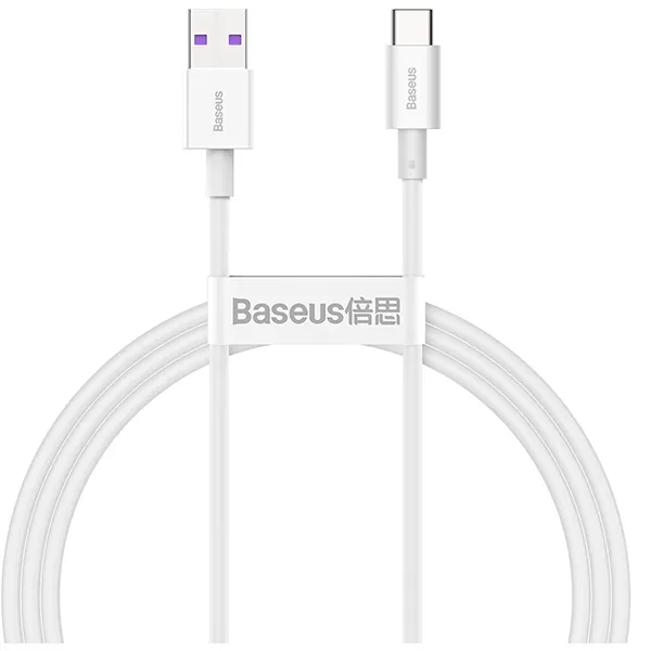 cable baseus superior series usb type-c fast charging, 66w, 2m (white) - slika 1