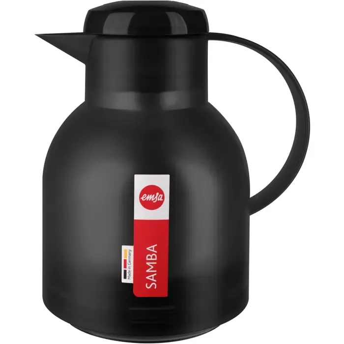 emsa samba vacuum jug with quick press closure (black) - slika 1