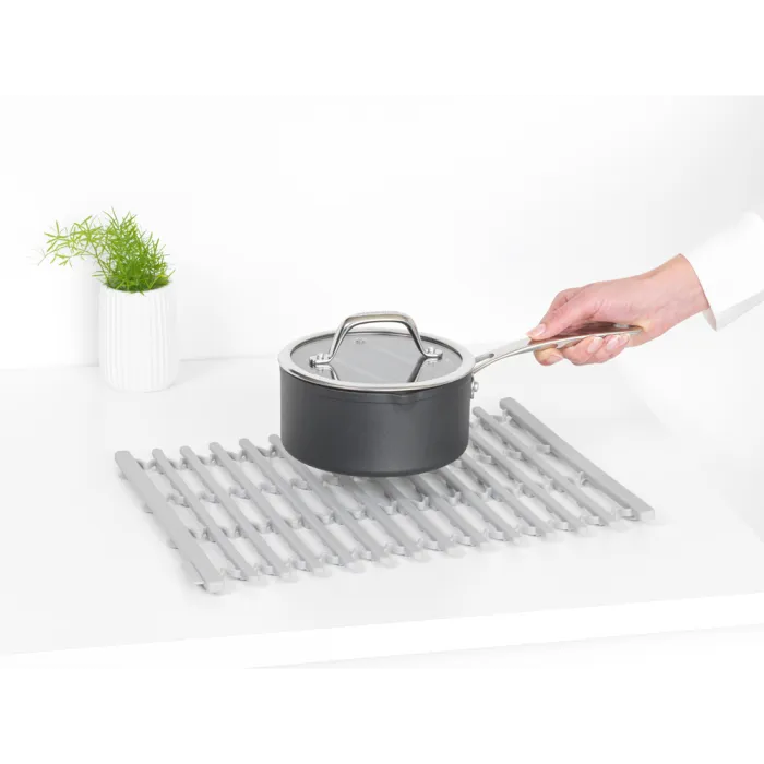 brabantia silicone sink mat, light gray. - slika 3