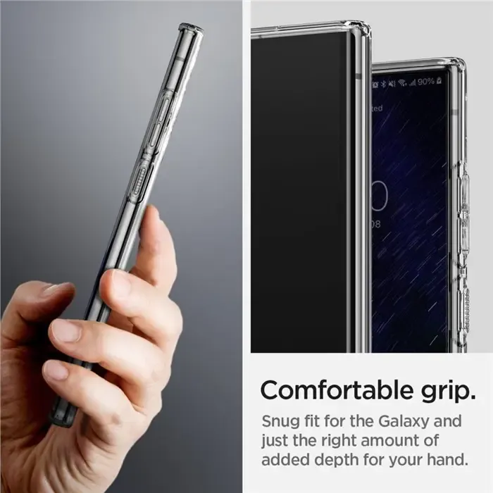 spigen liquid crystal, zaštitna maska za telefon, prozirna - samsung galaxy s22 ultra - slika 4