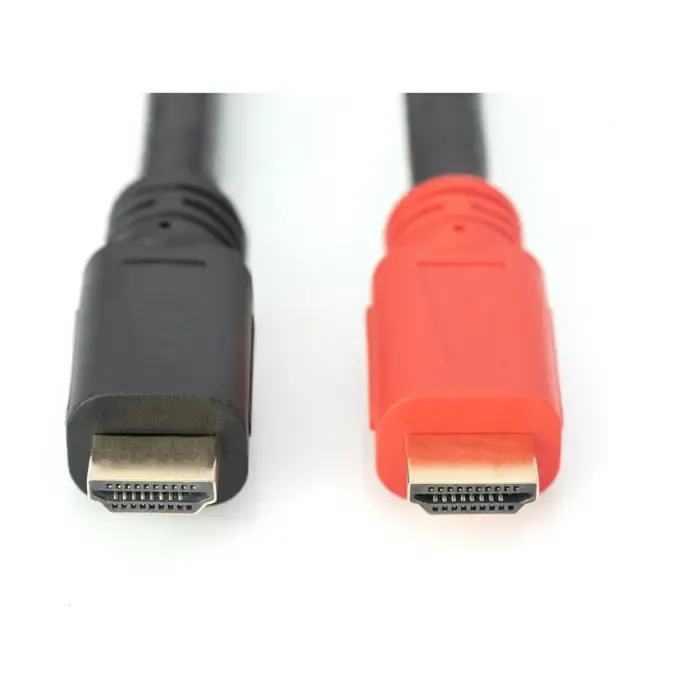 digitus hdmi high speed cable, with amplifier (black/red, 15 meters) - slika 2