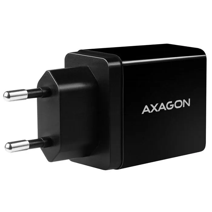 axagon acu-qs24 ladegerät, 2x usb-a, qc3.0/smart 5v 1,2a, 24w - black acu-qs24 - slika 4