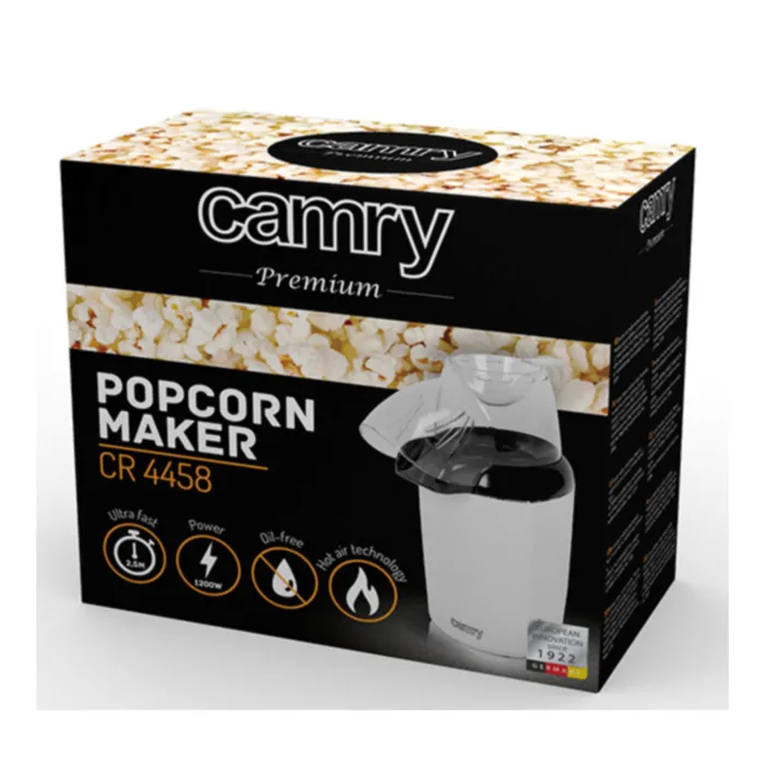 camry popcorn machine white - slika 4