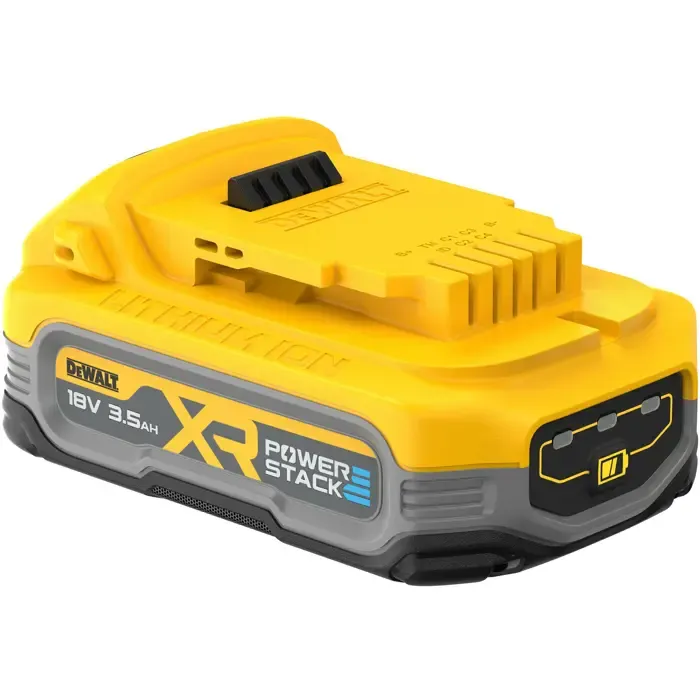dewalt powerstack battery dcbp318, 18 volt 3.5ah yellow/black - slika 3