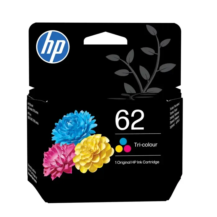 hp 62 tri-color original ink cartridge - slika 1