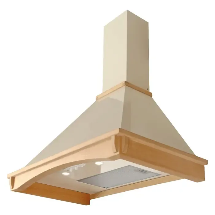 akpo wk-4 rustica country 450 m³/h wall-mounted beige, wood - slika 2