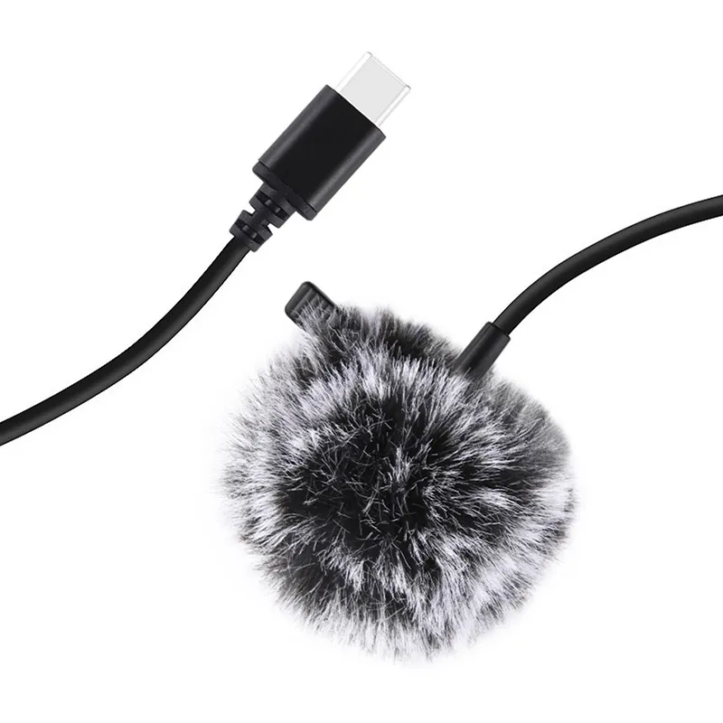 jack puluz tie microphone with clip pu425 1.5m usb-c - slika 3