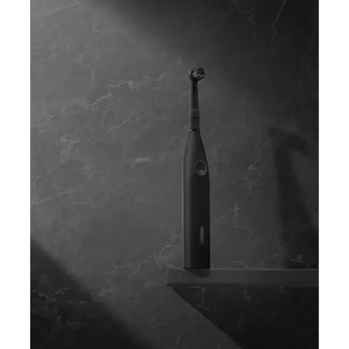 happybrush eco r2 allblack + 3 refills, electric toothbrush (black) - slika 2