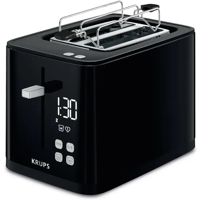 krups toaster kh6418 black - smart'n light - slika 2