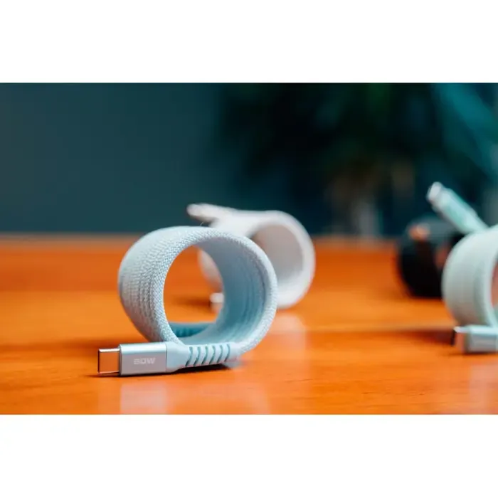verbatim sync & charge kabel usb-c na usb-c 60w magnetic 120 cm - plavi - slika 5