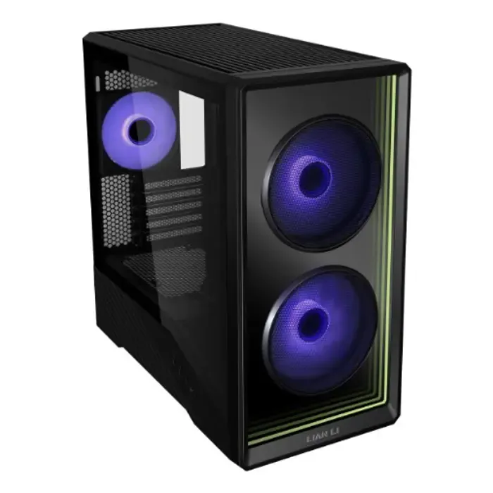 lian li vector v150 inf matx gehäuse, tempered glass - schwarz - slika 3
