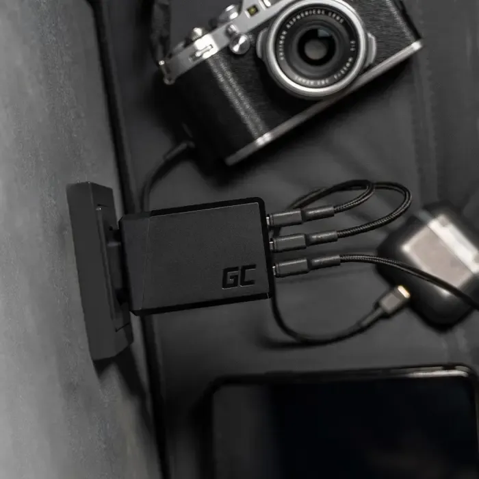 green cell chargc03 mobile device charger black indoor - slika 2