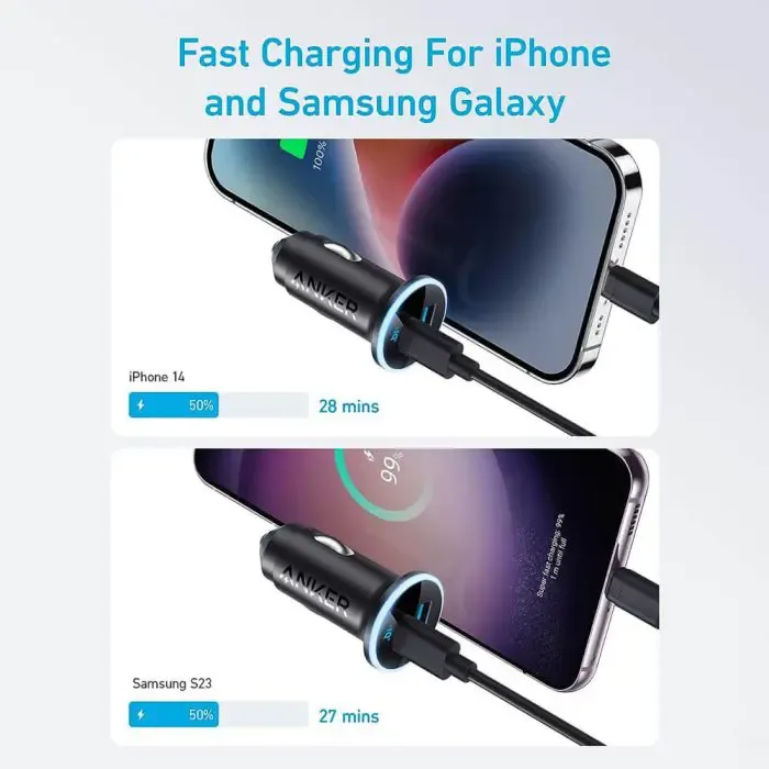 anker 323 car charger 52.5 w - slika 1