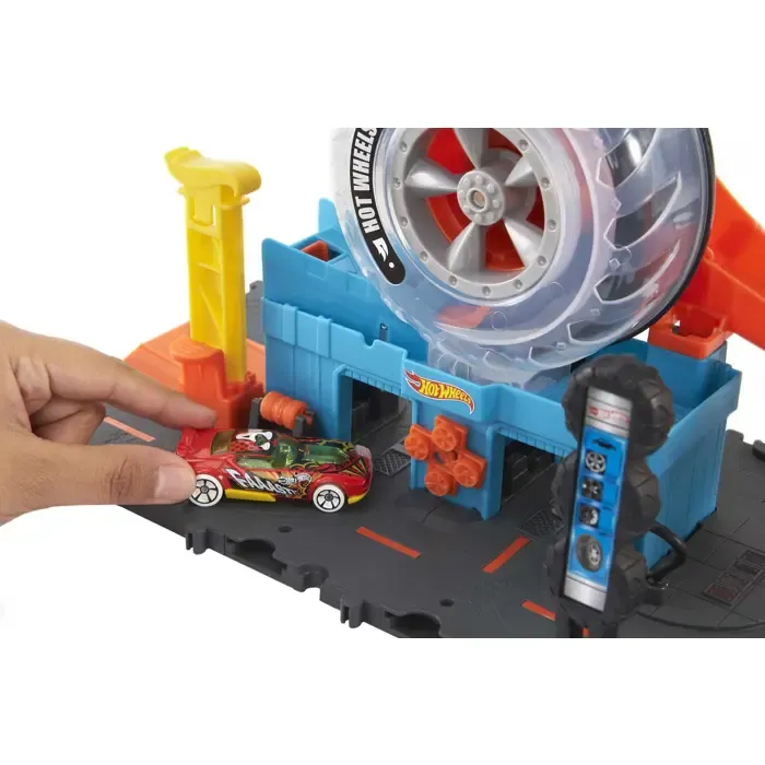 hot wheels racing tire workshop hdp02 mattel kit - slika 5
