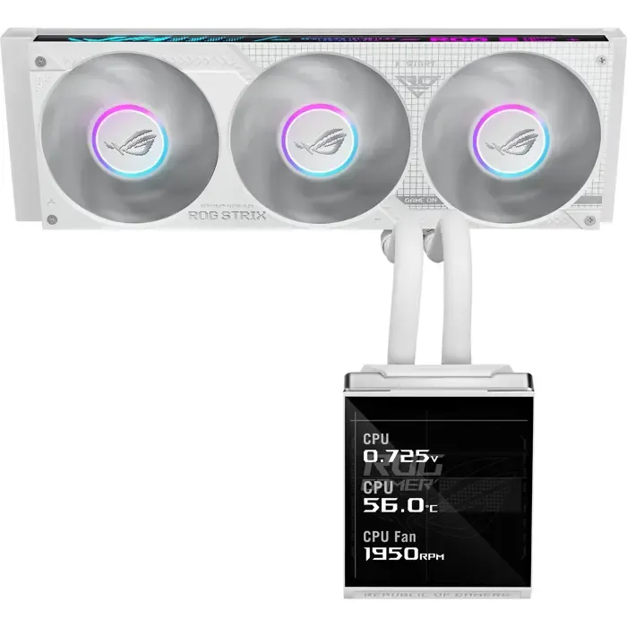 asus rog strix slc iv 360 argb lcd (white, white edition) - slika 2