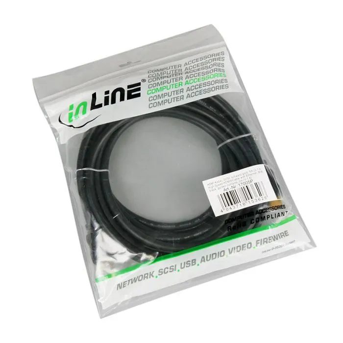 inline hdmi kabel high speed mit ethernet, black - 5m 17005p - slika 3