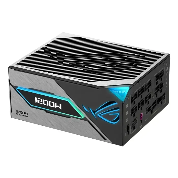 asus rog -thor-1200p3-gaming-e power supply unit 1200 w 24-pin atx atx black - slika 2