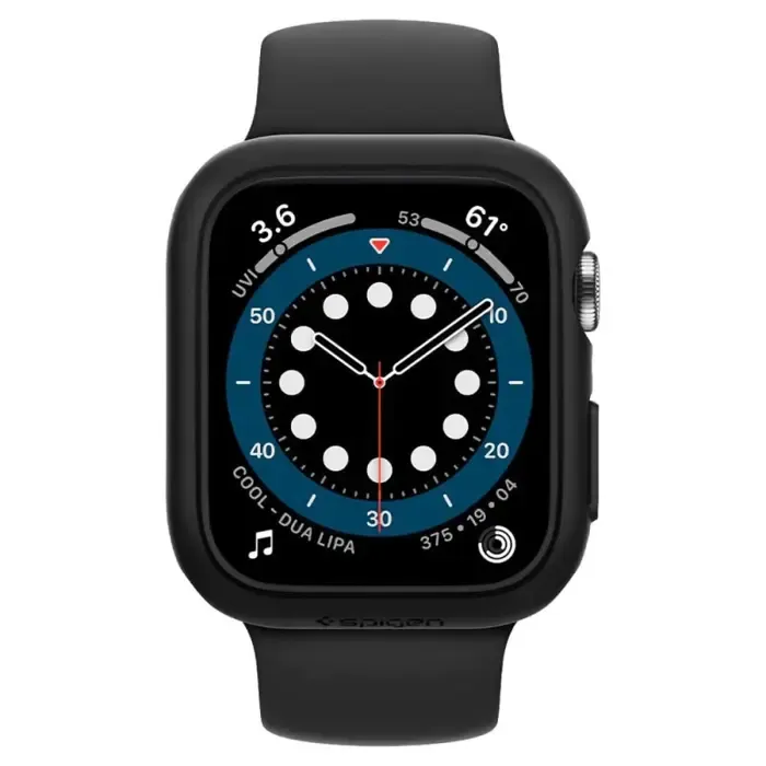 spigen thin fit, zaštitna maska za apple pametni sat, crna - apple watch se 2022/6/se/5/4 (44mm) - slika 4