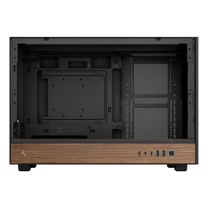 deepcool ch260 wood micro tower black, wood - slika 5