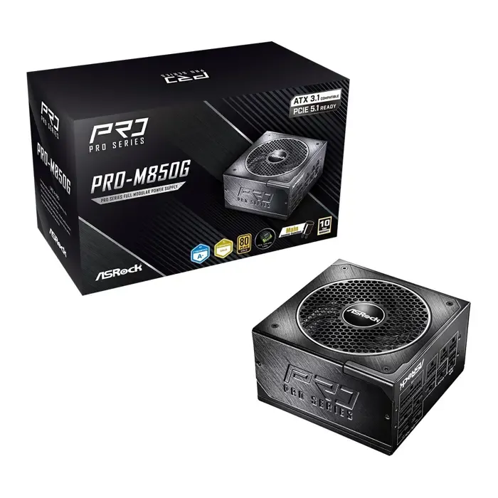 napajanje asrock pro-m850g 850w 80 plus gold - slika 1