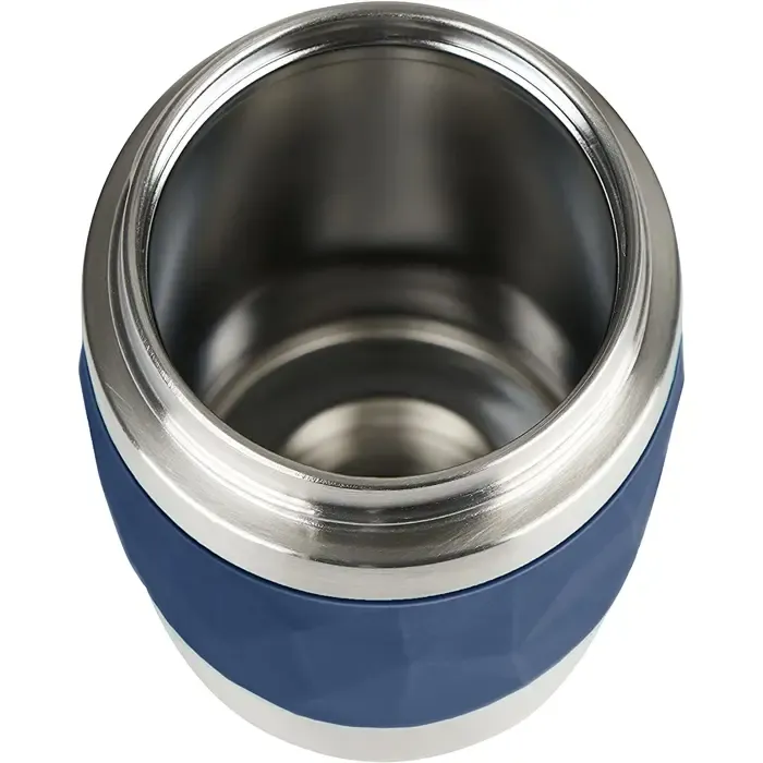 emsa travel mug compact thermal mug 0.3 liters (dark blue, screw cap) - slika 4