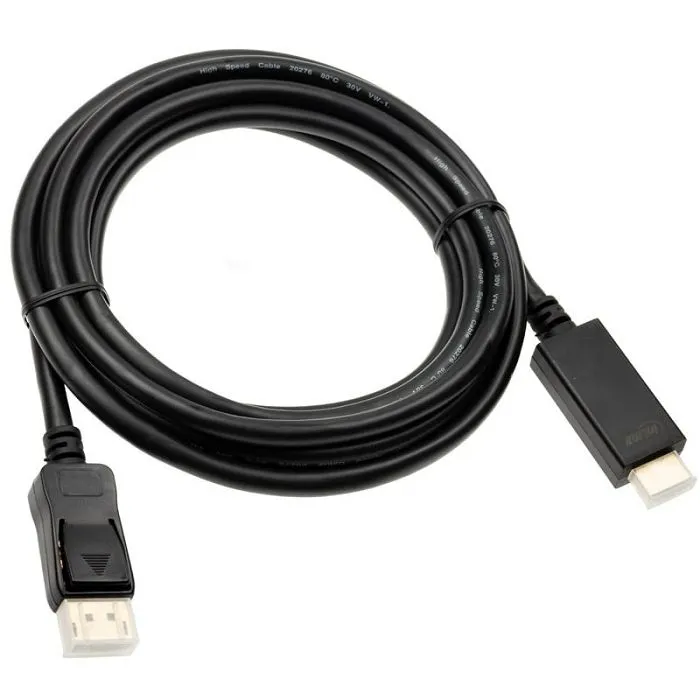 inline displayport zu hdmi konverter kabel, 4k/60hz, black - 3m 17183i - slika 2