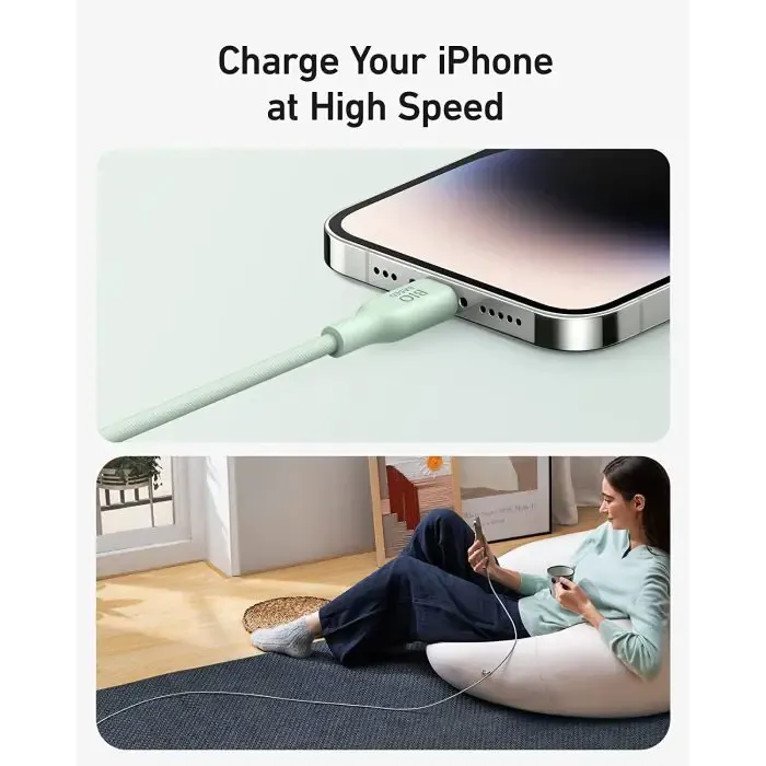 anker 541 bio usbc-ltg 0.9m cable green - slika 5