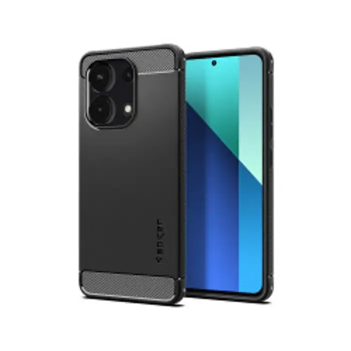 spigen rugged armor, matte black - xiaomi redmi note 13 - slika 1
