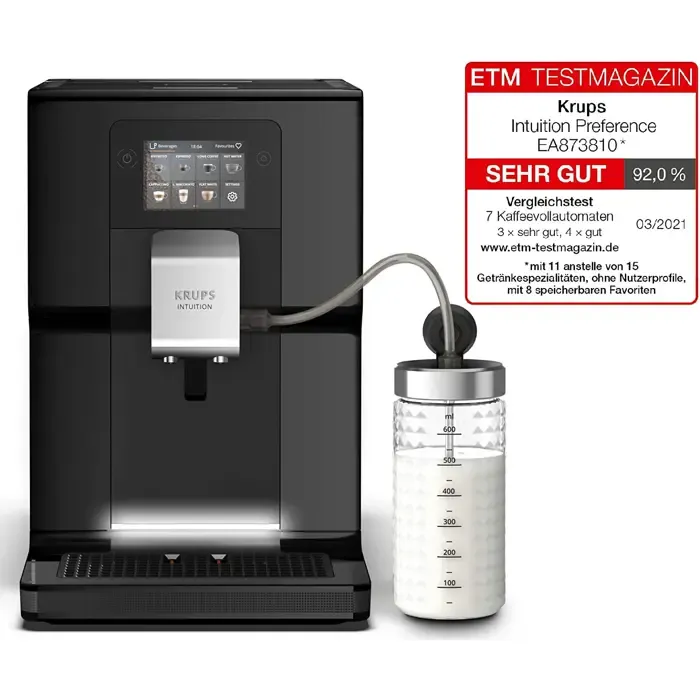 krups intuition preference ea 8738, fully automatic (black) - slika 2