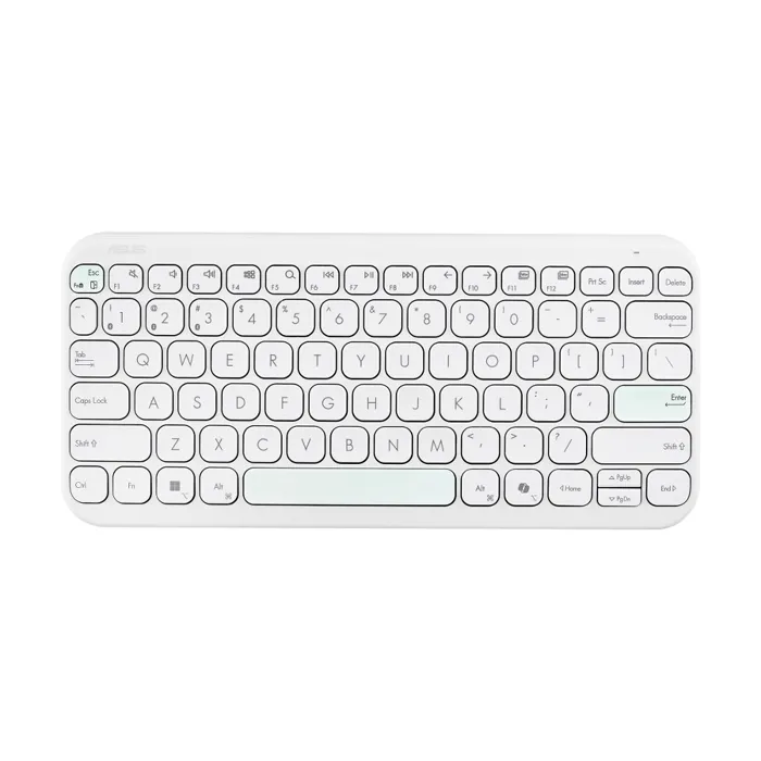 asus kw100, bežična tipkovnica, bijela - slika 1