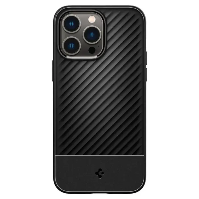spigen core armor, zaštitna maska za telefon, mat crna - iphone 15 pro (acs06466) - slika 2